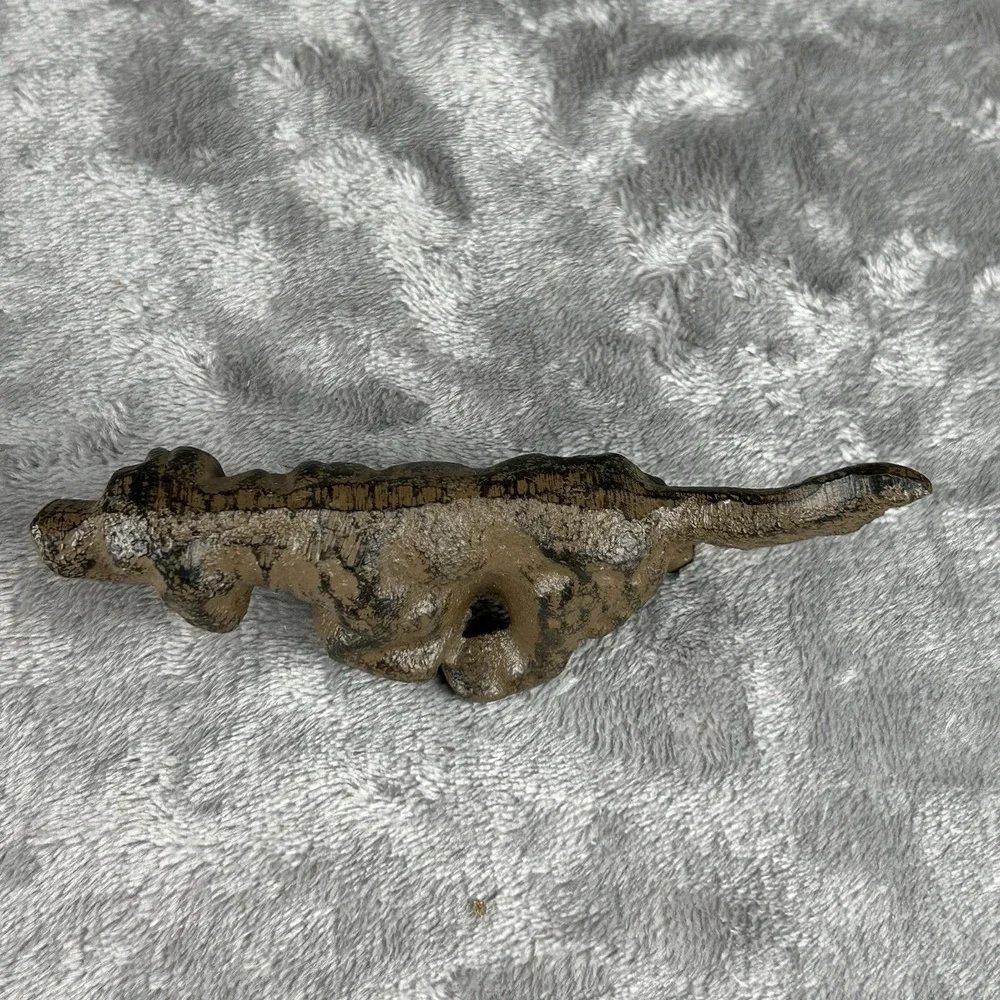 Vintage Cast Iron Pointer Dog Irish Setter? Small ~5-3/8 in Heavy Paperweight